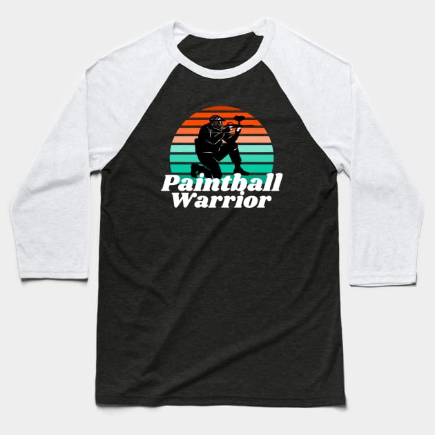 Paintball Warrior Baseball T-Shirt by Orange-Juice